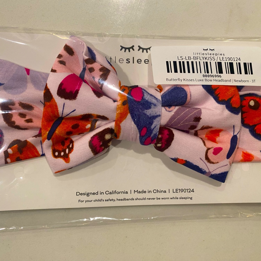Little Sleepies Luxe Bow Butterflies 🦋 NIB